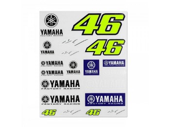 Stickerset VR46 Big Yamaha Stickers VR46 Valentino Rossi Aufkleber Set
