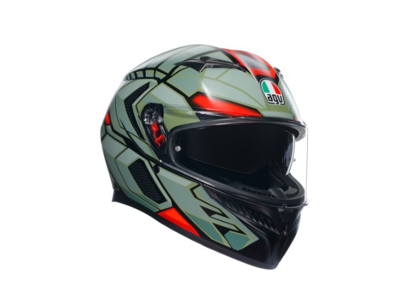 18381001_010_AGV_K3_Decept_Matt_Green_Black_Red_Helmet_Motorradhelm_1