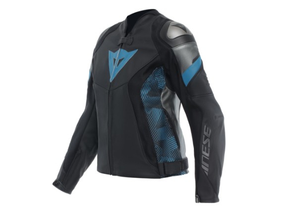 2015300002_36L_Dainese_Avro_5_Women_Leatherjacket_black_teal_anthracite_Motorradjacke_1