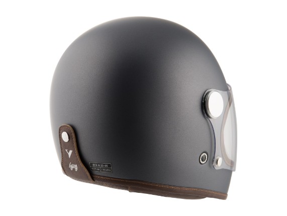 BY CITY Roadster III Helm - Fiberglas Motorradhelm In Dunkelgrün