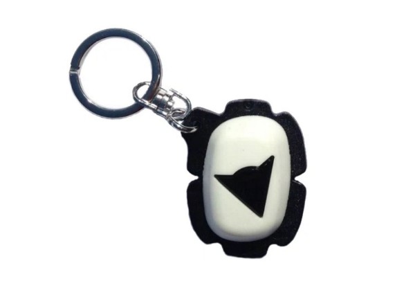 dainese knee slider key holder white black