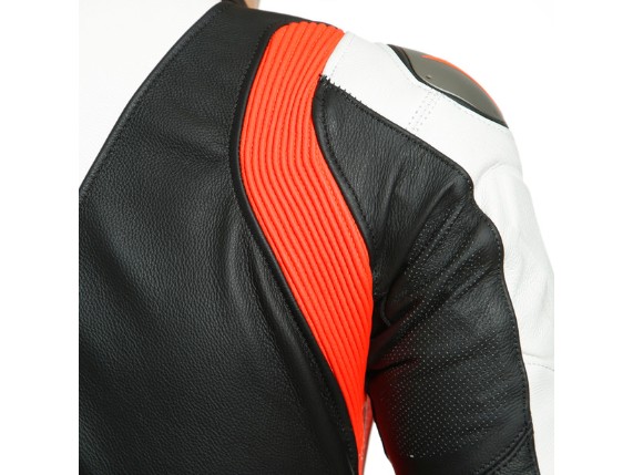 Dainese Laguna Seca 5 Einteiler 1513467N32 weiß schwarz rot racing suit lederkombi-3