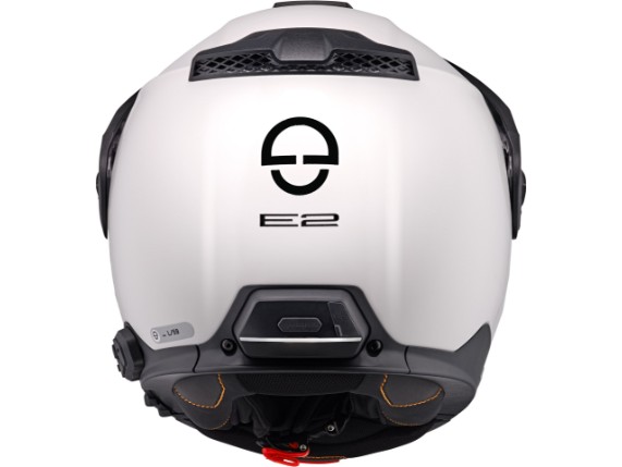 E2 Glossy White Back Microphone