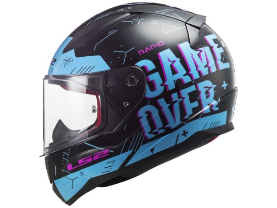 Integralhelm Motorrad Ls2 FF353 RAPID Xtreet Matt Blau Lila Online
