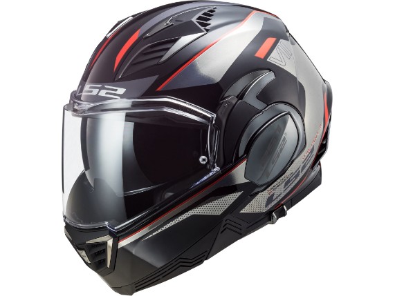 Casco apribile LS2 FF900 Valiant II Hub Black Chrome