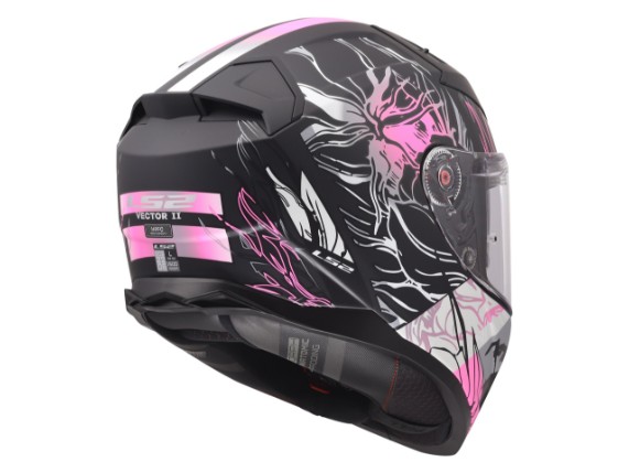 LS2 FF811 VECTOR II DARFLO MATT BLACK PINK -168112711 (5)