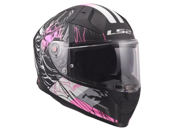 LS2 FF811 VECTOR II DARFLO MATT BLACK PINK -168112711 (7)