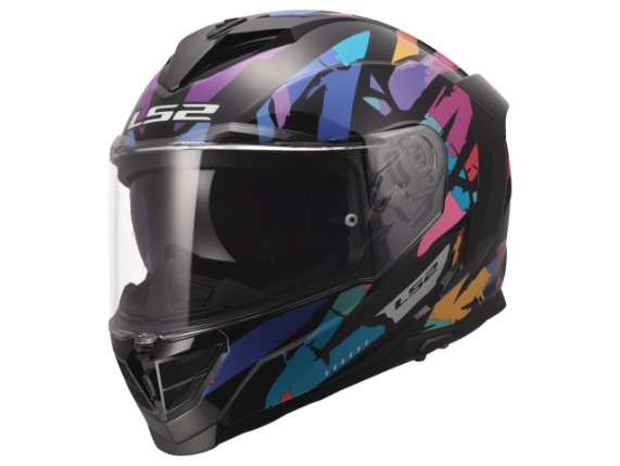 LS2 FF818 STORM III KAOS BLACK PURPLE BLUE -1681807 1