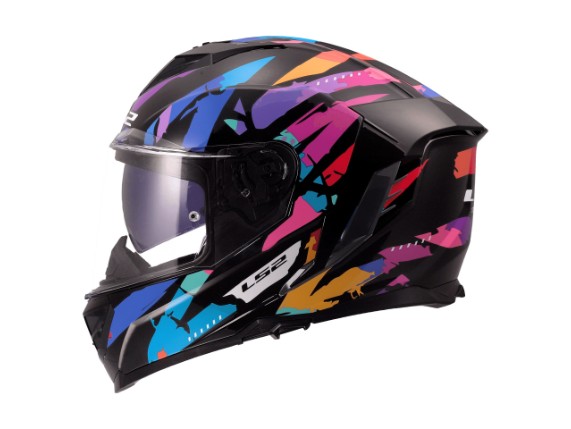 LS2 FF818 STORM III KAOS BLACK PURPLE BLUE -1681807 2