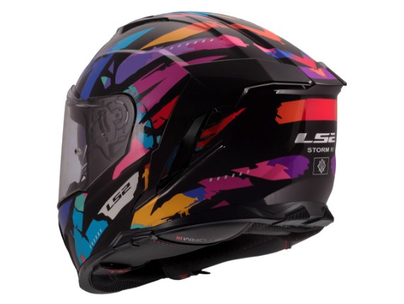 LS2 FF818 STORM III KAOS BLACK PURPLE BLUE -1681807 3