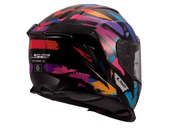 LS2 FF818 STORM III KAOS BLACK PURPLE BLUE -1681807 4