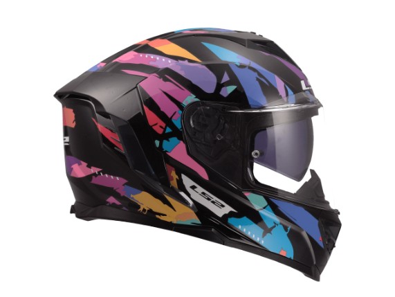 LS2 FF818 STORM III KAOS BLACK PURPLE BLUE -1681807 5