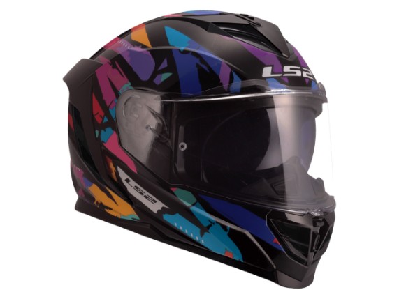 LS2 FF818 STORM III KAOS BLACK PURPLE BLUE -1681807 6