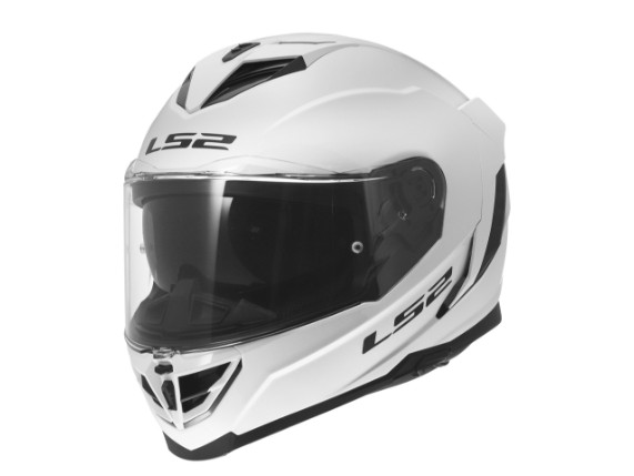 LS2 FF818 STORM III SOLID GLOSS WHITE - 168180002 (1)