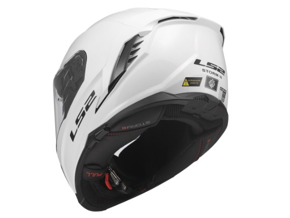 LS2 FF818 STORM III SOLID GLOSS WHITE - 168180002 (13)