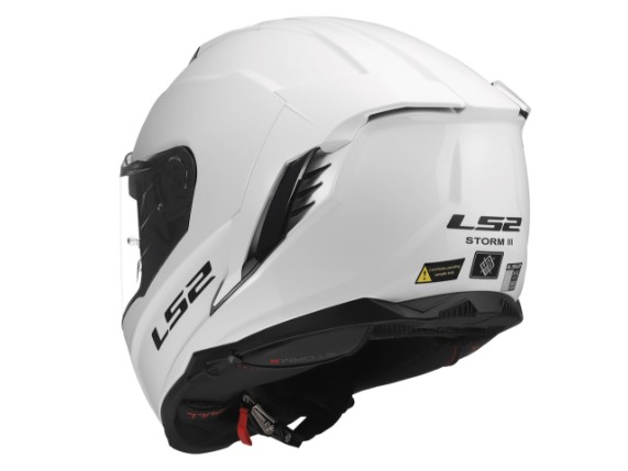 LS2 FF818 STORM III SOLID GLOSS WHITE - 168180002 (3)