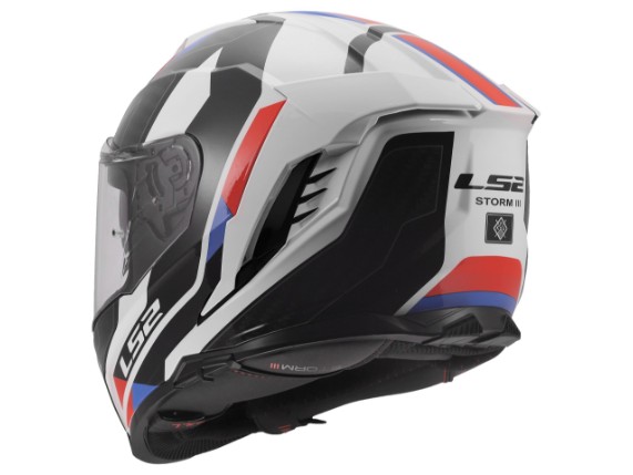 LS2 FF818 STORM III SPORTY WHITE BLUE RED -168180402 3