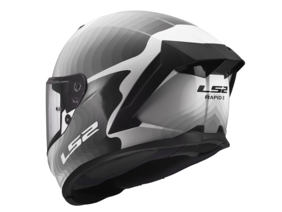 LS2 FF820 RAPID III FLOW WHITE GREY -168200302 3