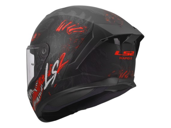 LS2 FF820 RAPID III KAIJU II BLACK RED WHITE  - 3