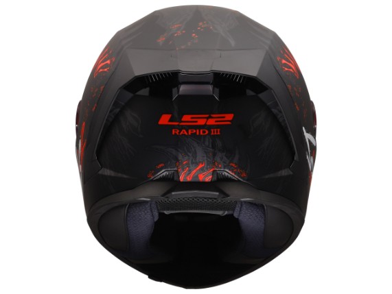 LS2 FF820 RAPID III KAIJU II BLACK RED WHITE  - 4