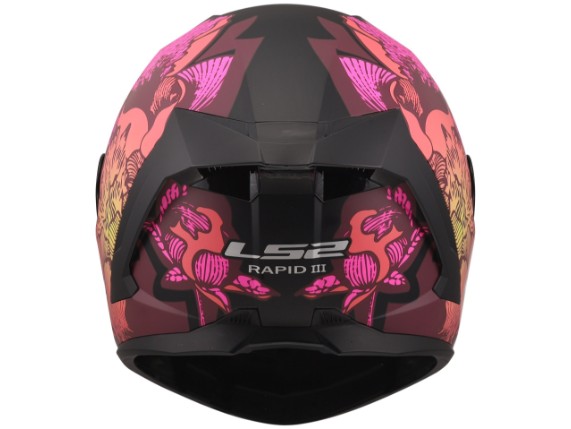 LS2 FF820 RAPID III POPPIES II BLACK PINK 168200411 (1)