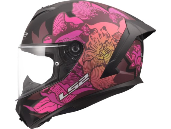 LS2 FF820 RAPID III POPPIES II BLACK PINK 168200411 (7)