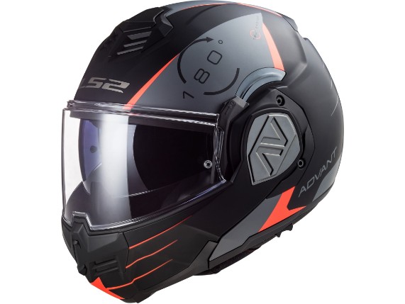 LS2_FF906_ADVANT_CODEX_MATT BLACK TITANIUM_56906311_FLIP_BACK_HELMET_1
