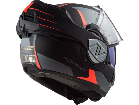 LS2_FF906_ADVANT_CODEX_MATT BLACK TITANIUM_56906311_FLIP_BACK_HELMET_4