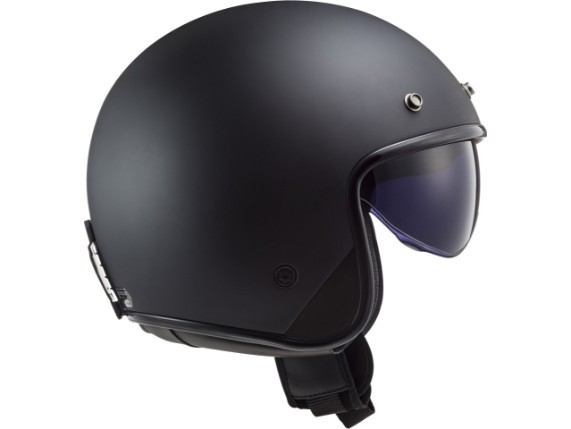 LS2 OF601 Bob II C Star glans zwart carbon grijs jet motorhelm