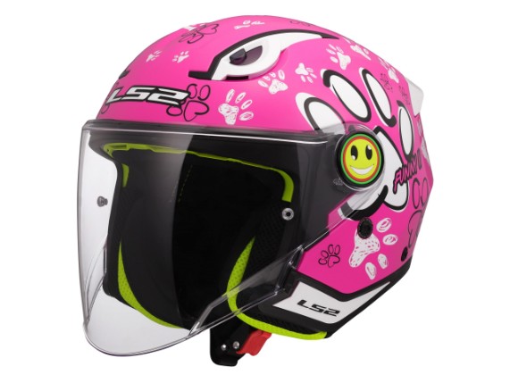 LS2 OF622 FUNNY II PAWS PINK -366222246 (1)