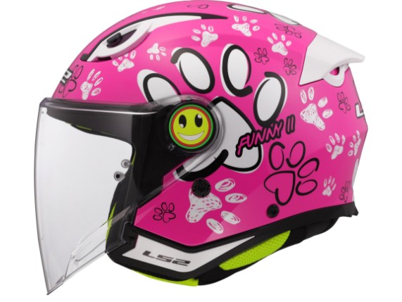 LS2 OF622 FUNNY II PAWS PINK -366222246 (2)