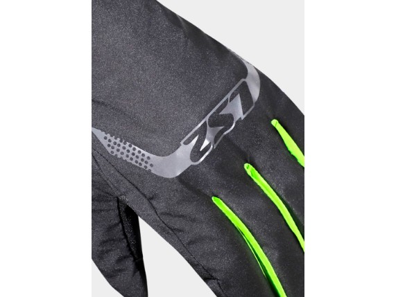 LS2 THERMORAIN GLOVES BLACK H-V YELLOW 3