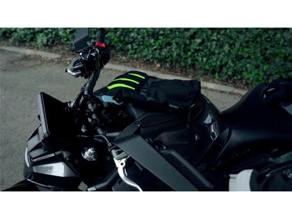 LS2 THERMORAIN GLOVES BLACK H-V YELLOW 9