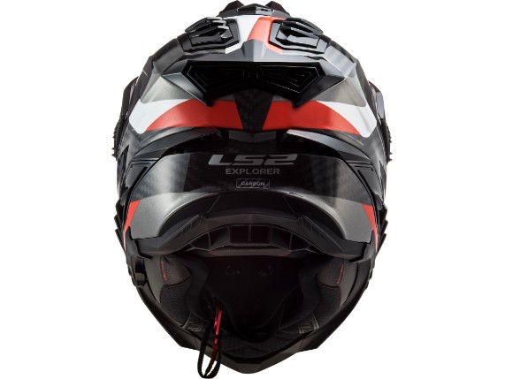 Helm Ls Mx Explorer C Frontier Titanium Red Carbon