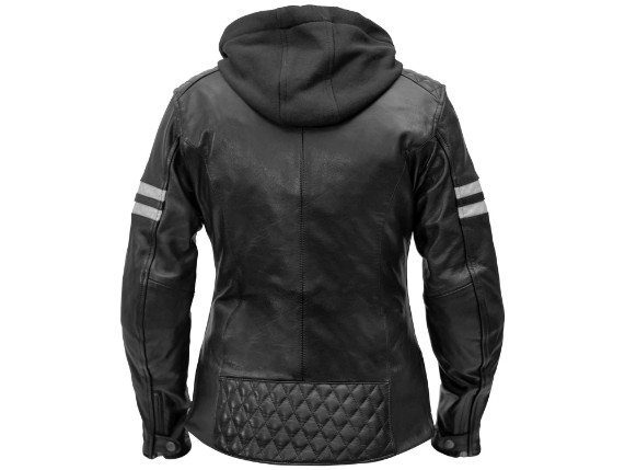Rusty-Stitches_Joyce-hooded-black-white-BACK_Motorradjacke