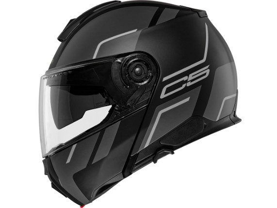 Schubert_C5_Master_Grey_System_Helmet_Klapphelm_schwarz_matt_grau_2