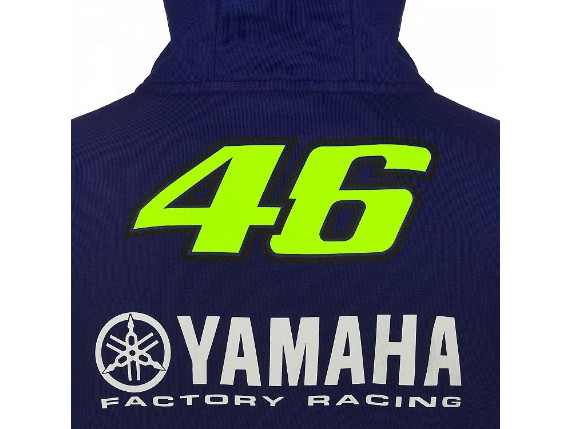 Kapuzenjacke VR46 Yamaha Factory Racing VR|46 Valentino Rossi MotoGP Jacke blau