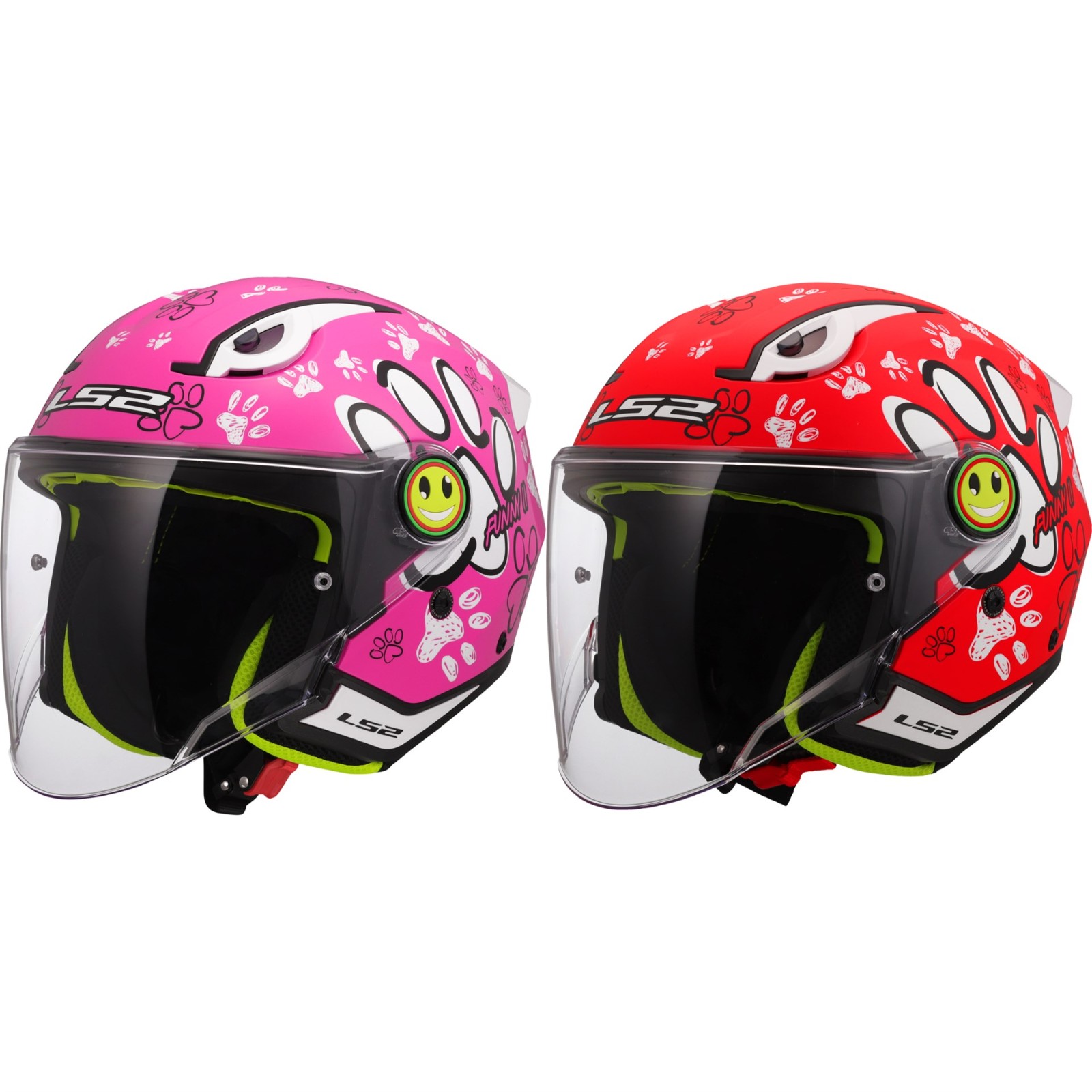 LS2 OF622 Funny II Paws Kinder Motorradhelm