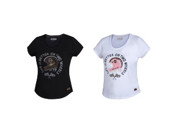 Damen T-Shirt On Two Wheels