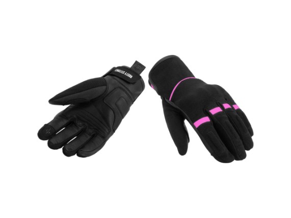 [68447-XS-150] Rusty Stitches Gloves Bonnie V3 (07-XS, Black-Pink 3)