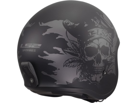 LS2 OF599 SPITFIRE II WILLY BLACK GREY-365992211 (5)