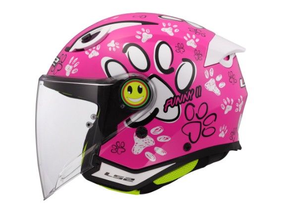 LS2 OF622 FUNNY II PAWS PINK -366222246 (2)