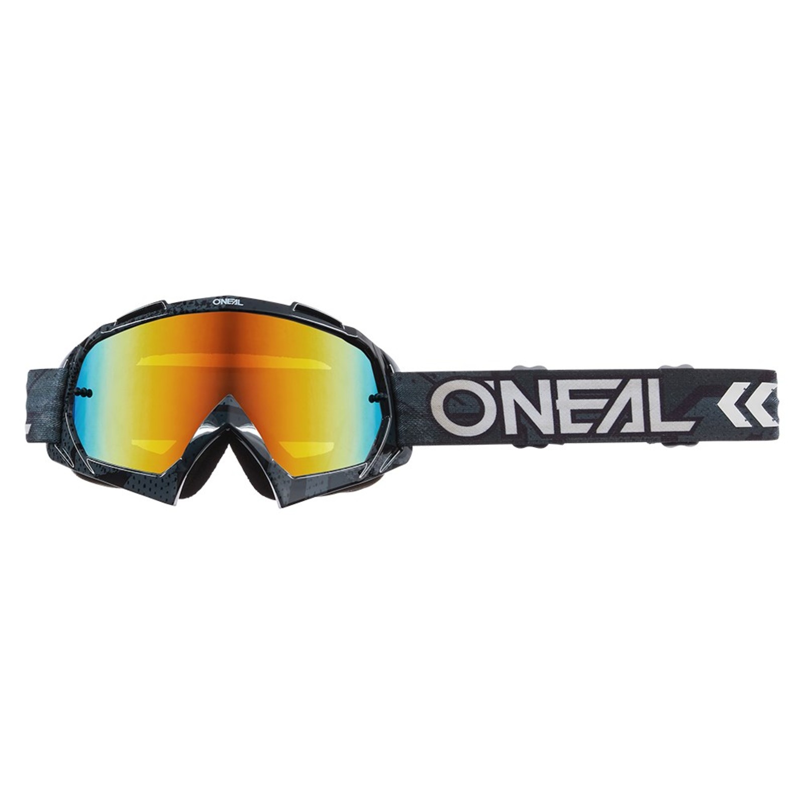 Akozon Motorradbrille Motorrad Motocross Offroad Dirt Bike Rennbrille Brille Augenschutz PC Objektiv Grüner Rahmen + bunte Linse 