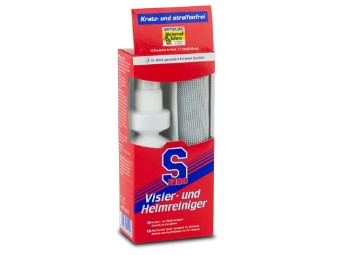 S100 Helmreiniger Visierreiniger 100ml mit Microfasertuch (12,99 Euro/ml)