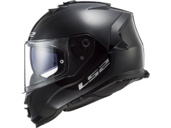 FF800 Storm II Solid Integralhelm Motorradhelm schwarz