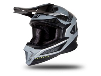 Intrepid Crosshelm MX Motocrosshelm schwarz grau