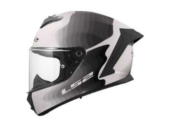FF820 Rapide III Flow Integralhelm Motorrad weiß grau