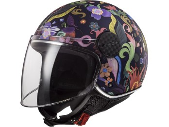 OF558 Sphere Lux Bloom Jethelm Motorrad Helm mit Visier