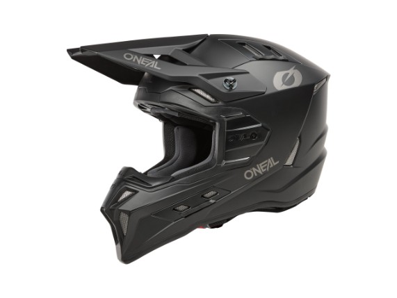 2024_ONeal_EX-SRS Helmet SOLID V.24_black_45_left_wo AirFlaps