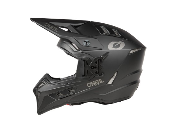 2024_ONeal_EX-SRS Helmet SOLID V.24_black_left side